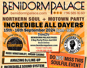 Northern Soul y Motown Party en Benidorm Palace